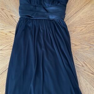 Beautiful Black Women’s Blu Sage Prom dress wit a long bow detail in back size12